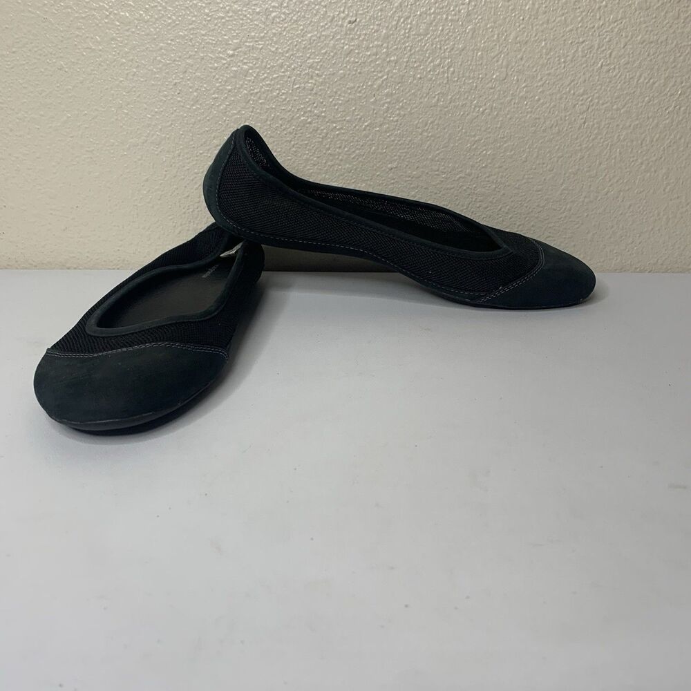 Patagonia Ballet Flats Women's Sz 8 Maha Breathe Sable Black Leather Shoes